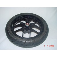 FRONT WHEEL / RIM OEM N.  SPARE PART USED SCOOTER APRILIA SR MOTARD 125 4T  DISPLACEMENT CC. 125  YEAR OF CONSTRUCTION 2015