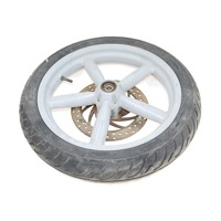 FRONT WHEEL / RIM OEM N.  SPARE PART USED SCOOTER APRILIA SCARABEO 150 (1999/2002) DISPLACEMENT CC. 150  YEAR OF CONSTRUCTION 2000