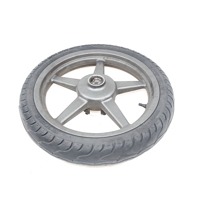 FRONT WHEEL / RIM OEM N.  SPARE PART USED SCOOTER KYMCO PEOPLE S 50 2T - 4T (2005-2006) DISPLACEMENT CC. 50  YEAR OF CONSTRUCTION 2005