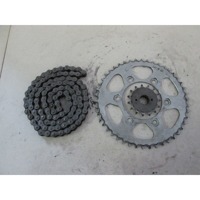 CHAIN KIT OEM N.  SPARE PART USED MOTO DUCATI MONSTER 620 (2003 - 2006) DISPLACEMENT CC. 620  YEAR OF CONSTRUCTION 2004