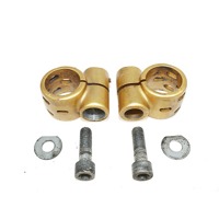 HANDLEBAR CLAMPS / RISERS OEM N.  SPARE PART USED MOTO HONDA CB 750 F RC04 (1980 - 1984) DISPLACEMENT CC. 750  YEAR OF CONSTRUCTION 1981