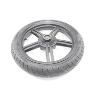 FRONT WHEEL / RIM OEM N.  SPARE PART USED SCOOTER KYMCO AGILITY R16 50 2T / 50 / 125 / 150 ( 2008 - 2017 ) DISPLACEMENT CC. 125  YEAR OF CONSTRUCTION 2009
