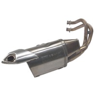 EXHAUST MANIFOLD / MUFFLER OEM N. 490700771 SPARE PART USED MOTO KAWASAKI ER-6 N F (2012 -2016) DISPLACEMENT CC. 650  YEAR OF CONSTRUCTION 2015