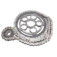 CHAIN KIT OEM N. 49421041B 449A0451A 67640641A SPARE PART USED MOTO DUCATI HYPERMOTARD ( 2007 - 2013 ) DISPLACEMENT CC. 1100  YEAR OF CONSTRUCTION 2009
