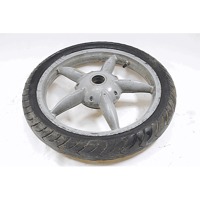 SCOOTER REAR WHEEL OEM N. AP8208733 SPARE PART USED SCOOTER APRILIA SCARABEO 100 4T (1999-2002) DISPLACEMENT CC. 100  YEAR OF CONSTRUCTION