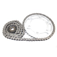 CHAIN KIT OEM N. 20S254460000 945823711800 20S174600000 SPARE PART USED MOTO YAMAHA XJ6 ( 2008 - 2015 ) RJ19 DISPLACEMENT CC. 600  YEAR OF CONSTRUCTION 2013