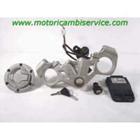 CONTROL UNIT / KEYS KIT OEM N. 1-000-021-041 SPARE PART USED MOTO DERBI GPR 125 ( 2009 -2015 ) DISPLACEMENT CC. 125  YEAR OF CONSTRUCTION 2009