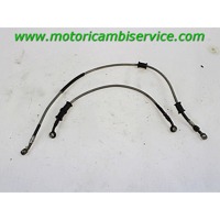 TWIN CALIPER FRONT BRAKE HOSE  OEM N. 5948035F10 5924040F00 SPARE PART USED MOTO SUZUKI GSX R 750 (1994 - 2003) DISPLACEMENT CC. 750  YEAR OF CONSTRUCTION 2003